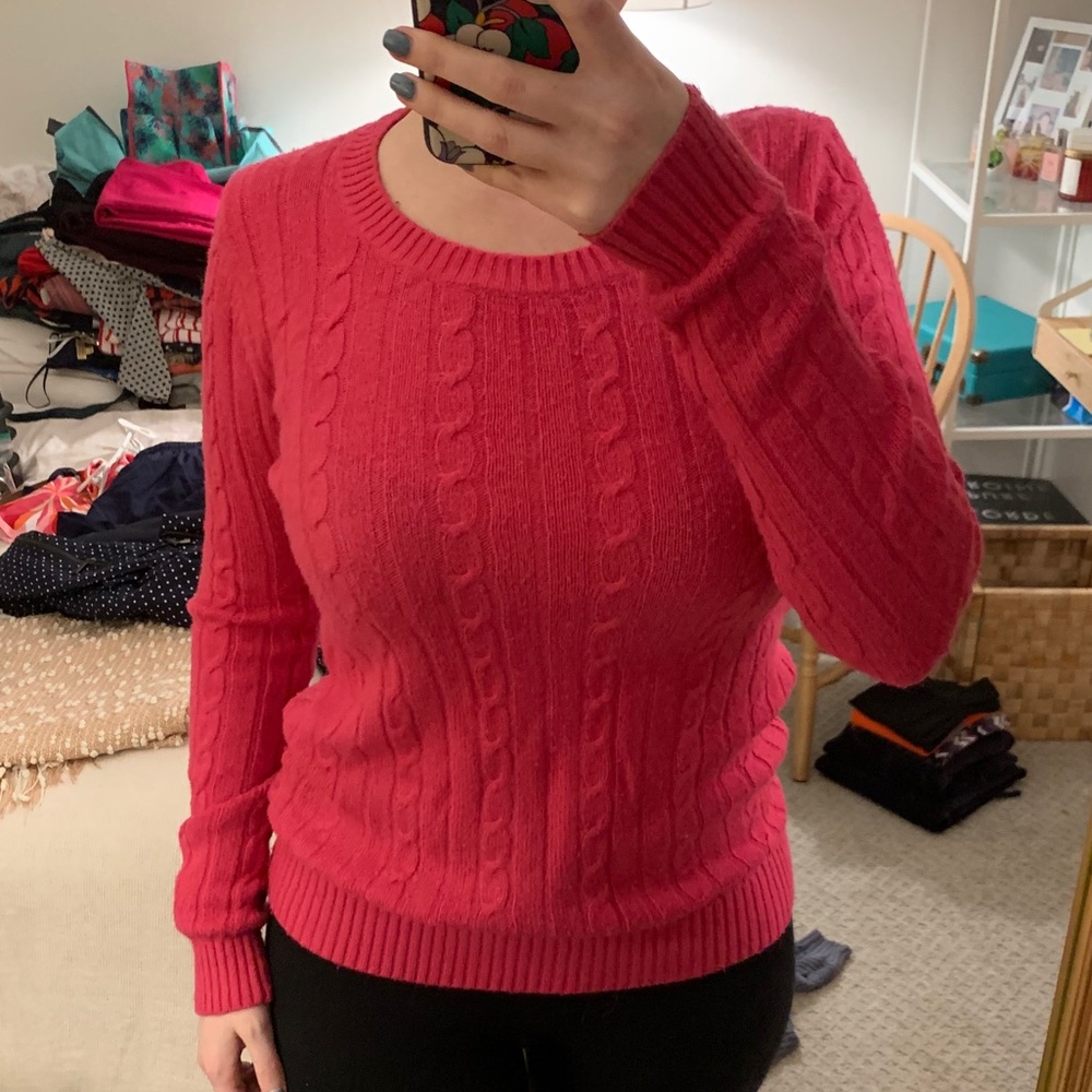 Hot Pink Tommy Hilfiger Sweater